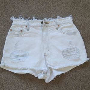 Levi's VINTAGE 550 White Denim Short